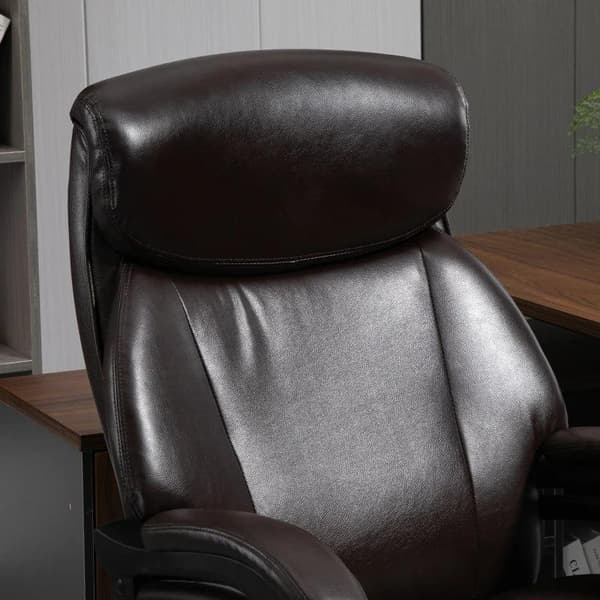 Rootz Kontorstol - Spillestol - Drejestol - Kunstlæder - Brun - 72x83x114-122 Cm
