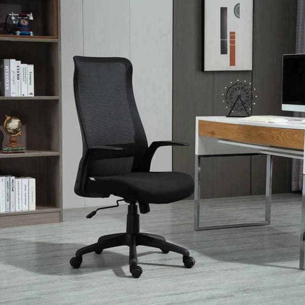 Rootz-toimistotuoli - Pelituoli - Kääntyvä tuoli - Tietokonetuoli - Musta - 62 x 62 x 113-122 cm