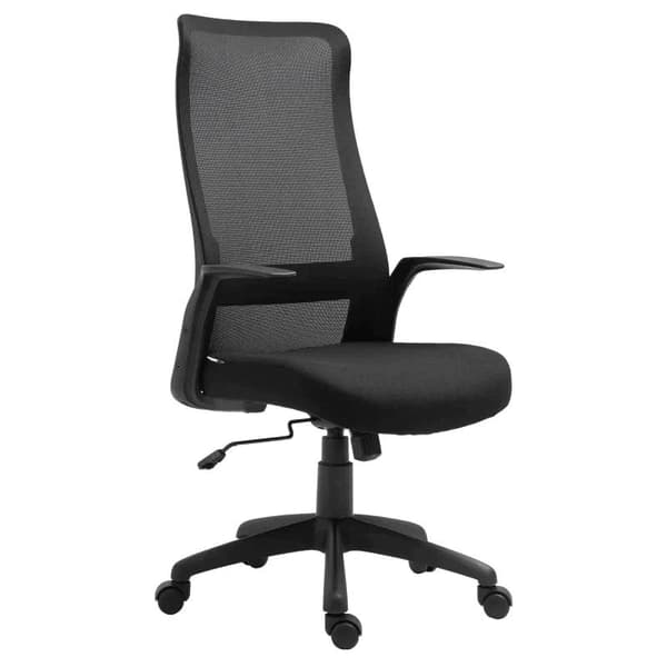 Rootz-toimistotuoli - Pelituoli - Kääntyvä tuoli - Tietokonetuoli - Musta - 62 x 62 x 113-122 cm