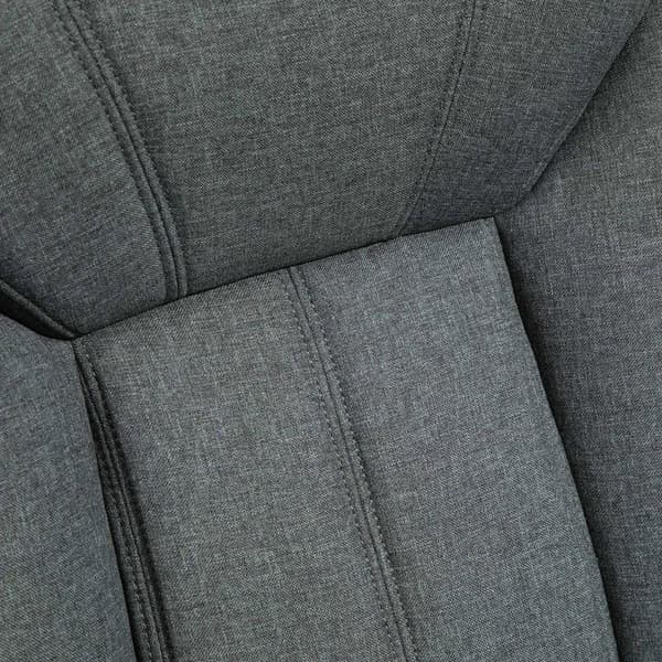 Rootz kontorsstol - Kontorsstol med vippfunktion - Ergonomisk stol - Skrivbordsstol - Vridstol med ryggstöd - Justerbar i höjdled - Grå - 65 x 78 x 11