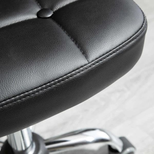 Rootz sæt med 2 arbejdsskamler - Barstole - Saloonskamler - Imiteret læder - Mørkegrå - 45W x 47D x 72-87H cm