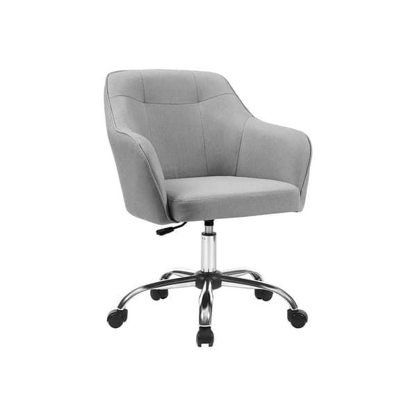 Rootz-työtuoli - Ergonominen työtuoli - Johdon työtuoli - Kääntyvä työtuoli - Säädettävä työtuoli - Nojatuoli toimistoon - Pellavapinta - Vaaleanharma
