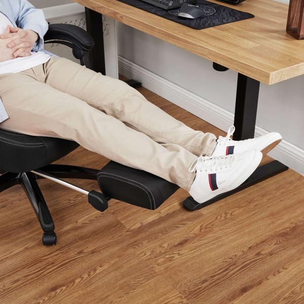Rootz Pelituoli - Työtuoli - Ergonominen pelituoli - Esports-pelituoli - Pöytätuoli - Jalkatuella ja niskatuella - Musta - 70 x 64 x (120-128) cm