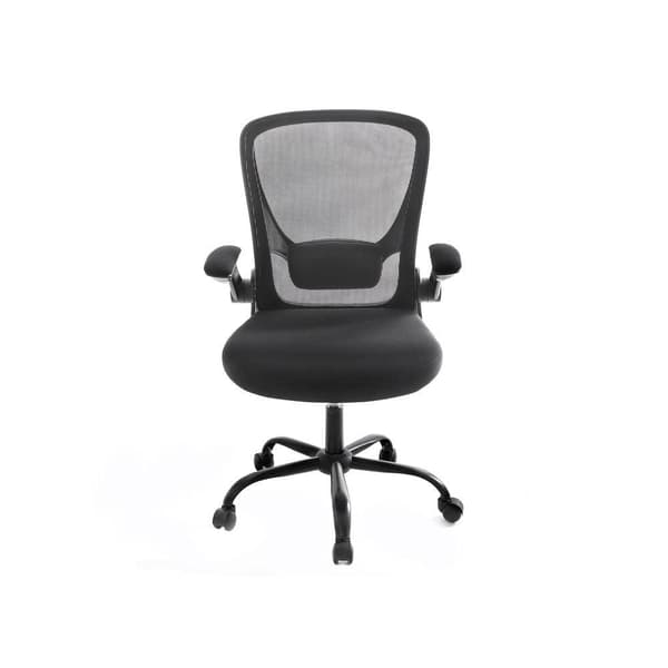 Rootz Kontorstol - Kontorstol med opklappelige armlæn - Ergonomisk kontorstol - Mesh-kontorstol - Arbejdskontorstol - Drejelig kontorstol - Computerst