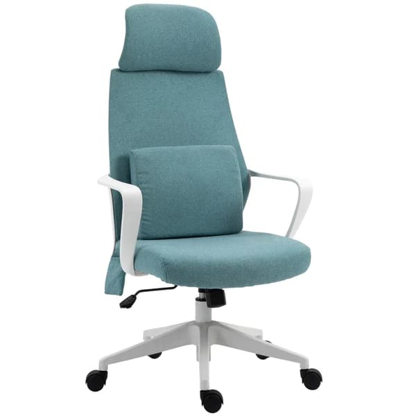 Rootz Kontorstol - Højdejusterbar - Drejestol - Massagestol - Ergonomisk Executive Chair - Massagefunktion - Spillestol - Nylon - Blå - 62 x 60 x 114-