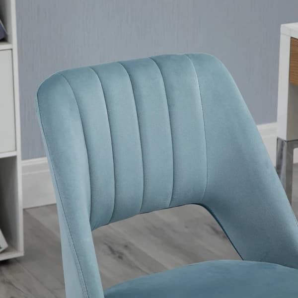 Rootz Kontorstol - Drejestol - Skrivebordsstol - Ergonomisk kontorstol - Arbejdsstol - Højdejusterbar - 360° drejelig - Blå - 49 x 54 x 79-91 cm