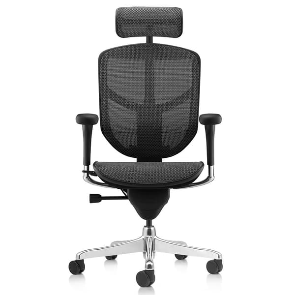 COMFORT kontorstol Enjoy Classic - Mesh - Sort - med nakkestøtte