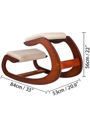 ergonomisk knästol för olika applikationer, 100kg lastkapacitet, bredare sitt- och knäskydd, hög stabilitet, bra hållningskorrigering