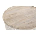 Miniatyrbild 3 av 3: Soffbord DKD Home Decor Vit Naturell Aluminium Mangoträ 81 x 81 x 45 cm