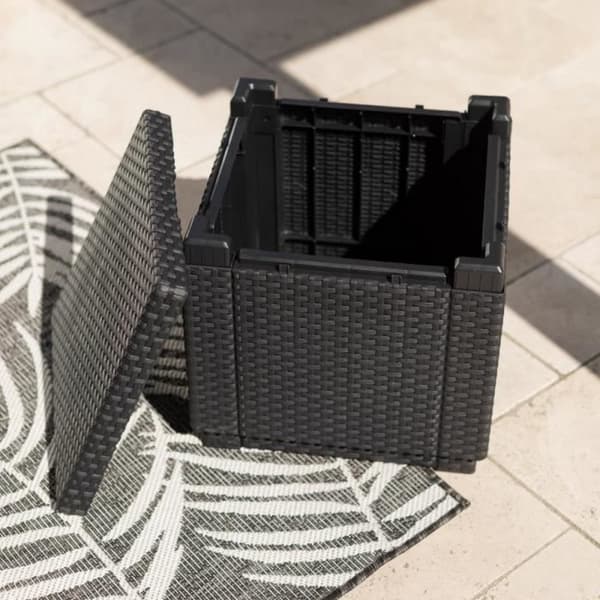 Sidobord Allibert by KETER Svart polypropen (42 x 42 x 39 cm)