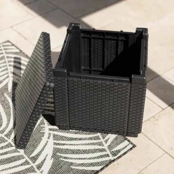 Sidobord Allibert by KETER Svart polypropen (42 x 42 x 39 cm)