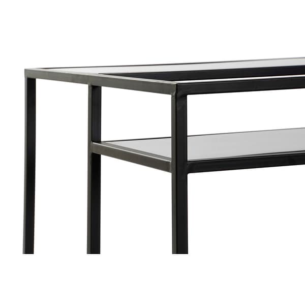 Soffbord DKD Home Decor 8424001787234 Svart Multicolour Naturell Trä Metall Speglar 120 x 60 x 50 cm