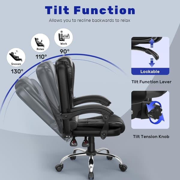 Premium Ergonomic Recliner Kontorsstol - Skräddarsydd komfort för hemmakontorsproduktivitet