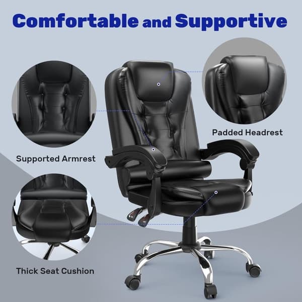 Premium Ergonomic Recliner Kontorsstol - Skräddarsydd komfort för hemmakontorsproduktivitet