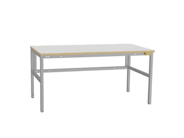ESD-arbejdsbord Let H 1500x800mm grå HPL