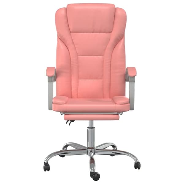 kontorstol kunstlæder pink