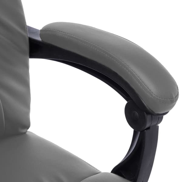 kontorstol med massagefunktion kunstlæder antracitgrå