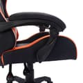 Pikkukuva 8 / 10: Pelituoli RGB LEDillä, oranssi ja musta, keinonahkaa
