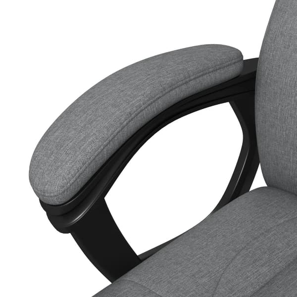 Rootz-toimistotuoli - Työtuoli - Executive-tuoli - Korkeussäädettävä - Keinutoiminto - Pellava - Muovi - Harmaa - 6 cm X 75 cm X 120 cm