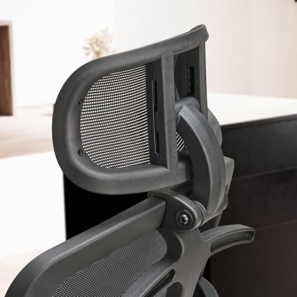 Rootz Moderni kääntyvä tuoli - Työtuoli - Ergonominen tuoli - Verkkopäällinen - Säädettävä ristiseläntuki - 120-130cm x 68cm x 68cm