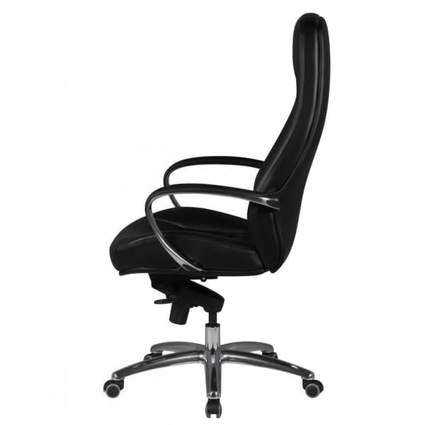 Rootz Executive -tuoli - Aito nahka - Timanttimuotoilu - Alumiinijalusta - Ergonomiset hallintalaitteet - Ristiselän tuki - 120 kg:n kuormitus - 120-1