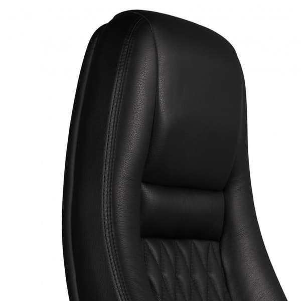 Rootz Executive -tuoli - Aito nahka - Timanttimuotoilu - Alumiinijalusta - Ergonomiset hallintalaitteet - Ristiselän tuki - 120 kg:n kuormitus - 120-1