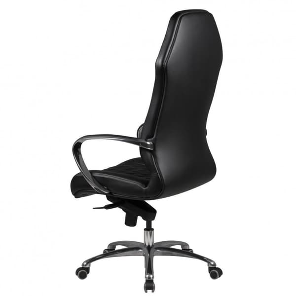 Rootz Executive Chair - Kontorsstol - Äkta läder - Armstöd i aluminium - Ergonomisk design - Andas - 126cm x 70cm x 70cm