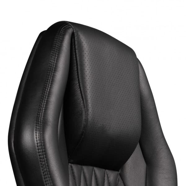 Rootz Executive Chair - Kontorsstol - Äkta läder - Armstöd i aluminium - Ergonomisk design - Andas - 126cm x 70cm x 70cm