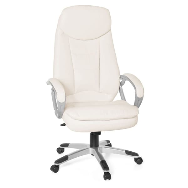 Rootz Højt Ryglæn Kontorstol - Executive Chair - Skrivebordsstol - Lændestøtte - Blød polstring - 100 % polyurethan - 67cm x 58cm x 128cm