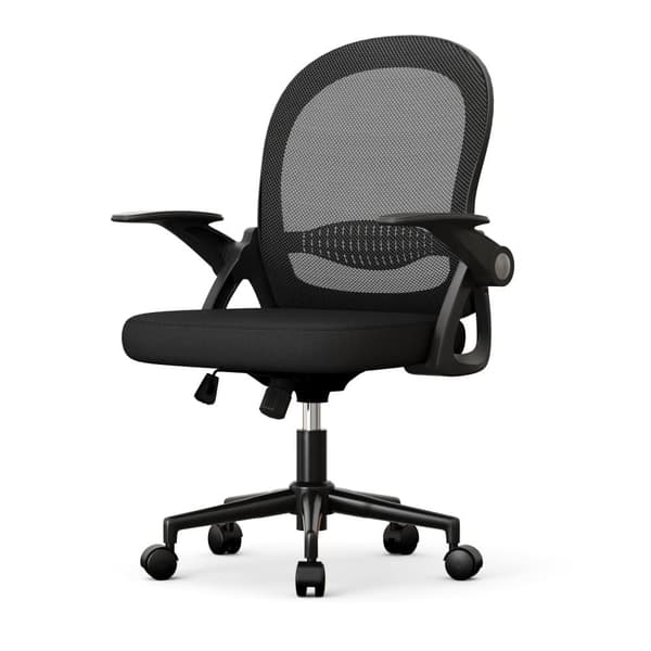 Ergonomisk stol i mesh som andas, justerbara armstöd för vridstol och höjd för hemmakontor
