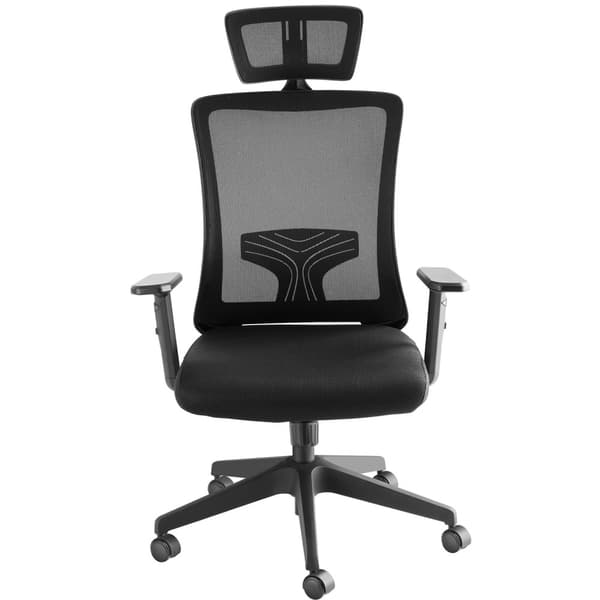 Kontorstol Phoibe, ergonomisk - sort
