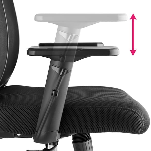 Kontorstol Phoibe, ergonomisk - sort