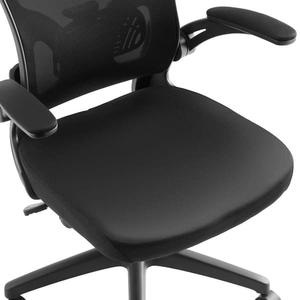 Kontorstol Arges, ergonomisk med justerbar nakkestøtte - sort