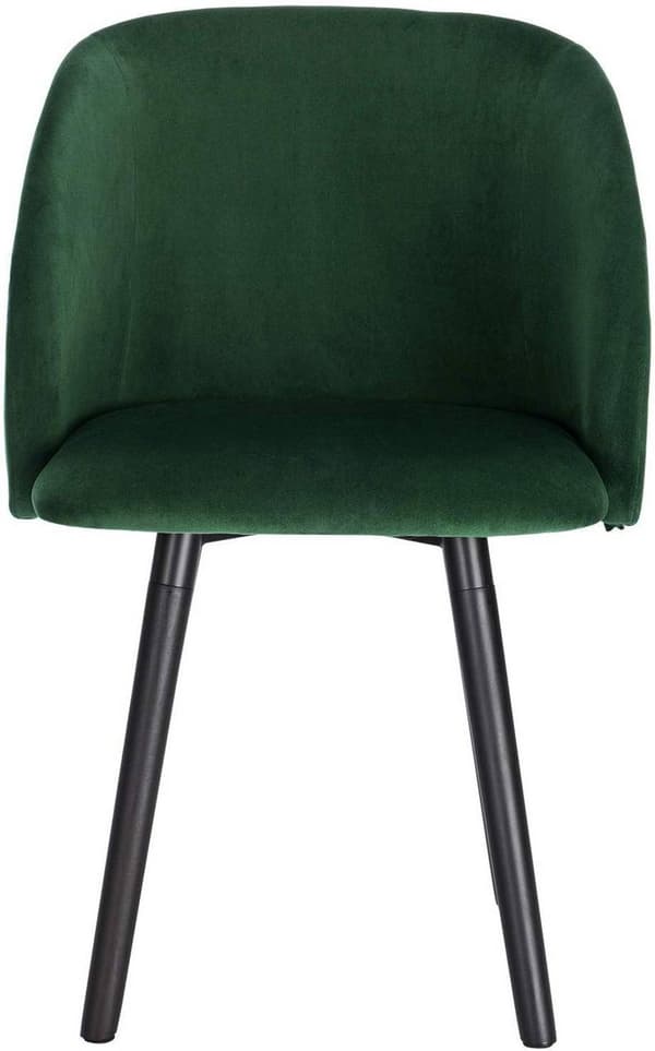 Rootz Ergonomic Velvet Spisestuestol - Komfortstol - Stilfuld siddeplads - Ergonomisk støtte, holdbar bygning, Gulvbeskyttelse - 45cm x 46cm x 84cm