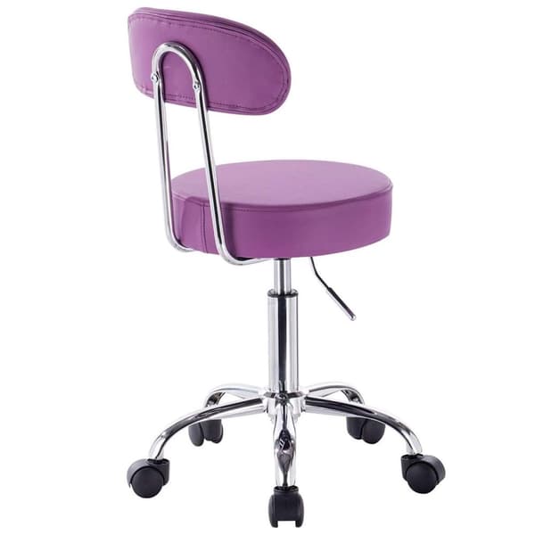 Rootz Ergonomisk drejestol - Kontorstol - Justerbar skammel - Kunstlæder - Holdbar - Højdejusterbar - 360-graders rotation - 75cm-87cm x 35cm