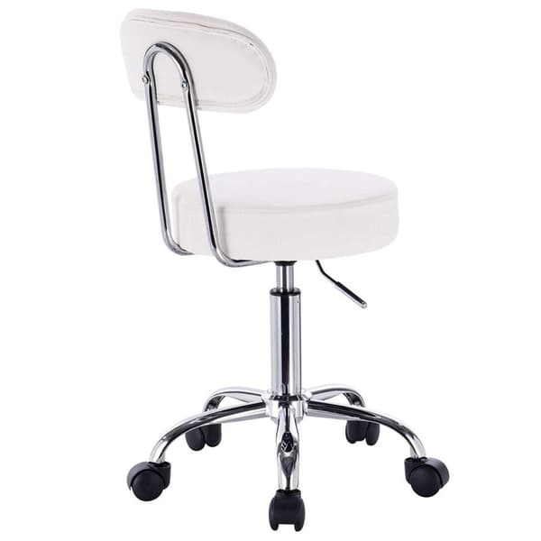 Rootz Arbejdstaburet BH34 - Rulleskammel - Kontorstol - Ergonomisk design - Justerbar højde - Holdbar konstruktion - 75cm x 35cm x 87cm