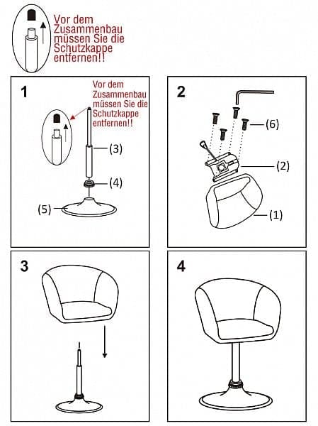 Rootz Swivel Lounge Chair - Ergonomisk kontorstol - Justerbar skrivebordsstol - Komfortabel, støttende, holdbar - Kunstlæder - 41cm x 40cm x 74-87cm