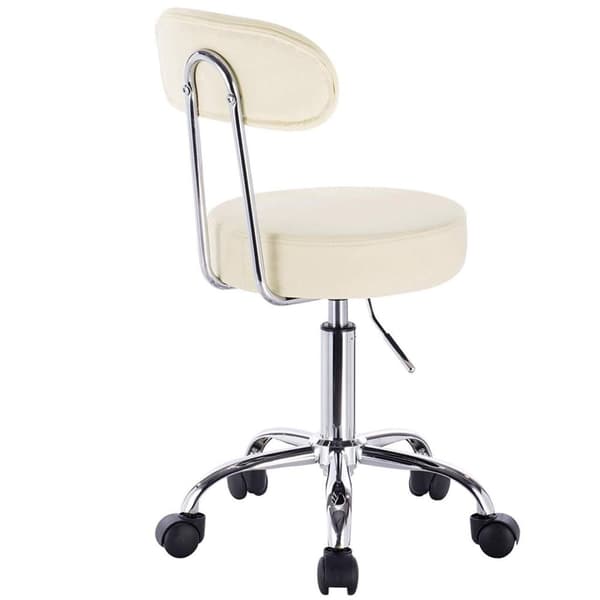 Rootz Ergonomic Kääntyvä jakkara - Työtuoli - Salonin tuoli - Säädettävä korkeus, 360° Kääntö, Kestävä rakenne - Keinonahka - 75cm-87cm x 35cm