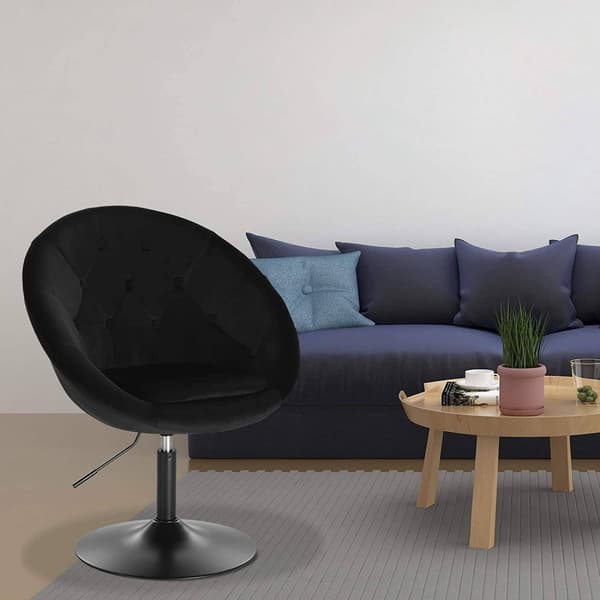 Rootz Velvet pyörivä tuoli - Työtuoli - Baarijakkara - Ergonominen muotoilu - Kestävä rakenne - Säädettävä korkeus - 46cm x 44cm x 81-93cm