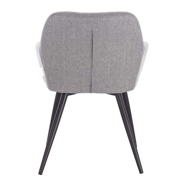 Rootz Modern pellavaruokailutuoli - Ergonominen tuoli - Mukavat istuimet - Hengittävä kangas, tukeva muotoilu, kestävät metallijalat - 49 cm x 43 cm x