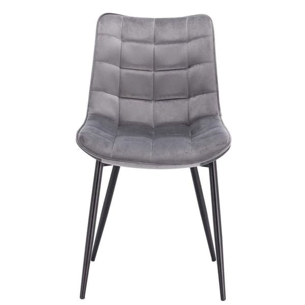 Rootz sæt med 2 spisestuestole - Fløjlssædestole - Metalbenstole - Ergonomisk design - Holdbar og behagelig - Gulvbeskyttelse - 46 cm x 40,5 cm x 85,5