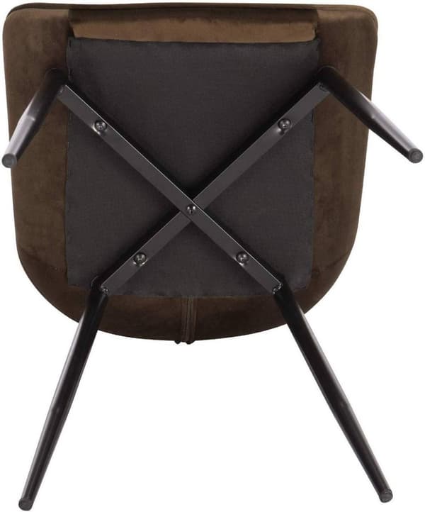 Rootz 2 ruokapöydän tuolin setti - Samettiverhoiltu - Metalliset jalkatuolit - Ergonominen muotoilu - Kestävä ja mukava - Lattian suojaus - 46 x 40,5