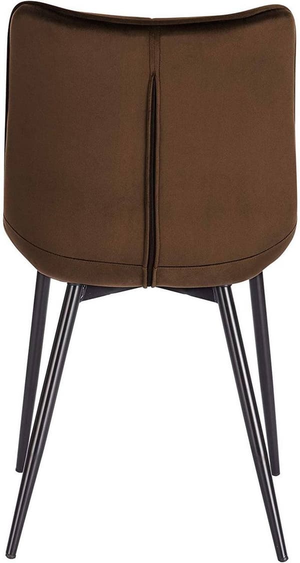 Rootz 2 ruokapöydän tuolin setti - Samettiverhoiltu - Metalliset jalkatuolit - Ergonominen muotoilu - Kestävä ja mukava - Lattian suojaus - 46 x 40,5