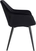 Miniatyrbillede 4 af 9: Rootz Velvet spisestuestol - Ergonomisk stol - Komfortabel stol - Højdensitetsskum - Holdbart metalstel - Justerbare fødder - 84 cm x 41 cm x 45 cm