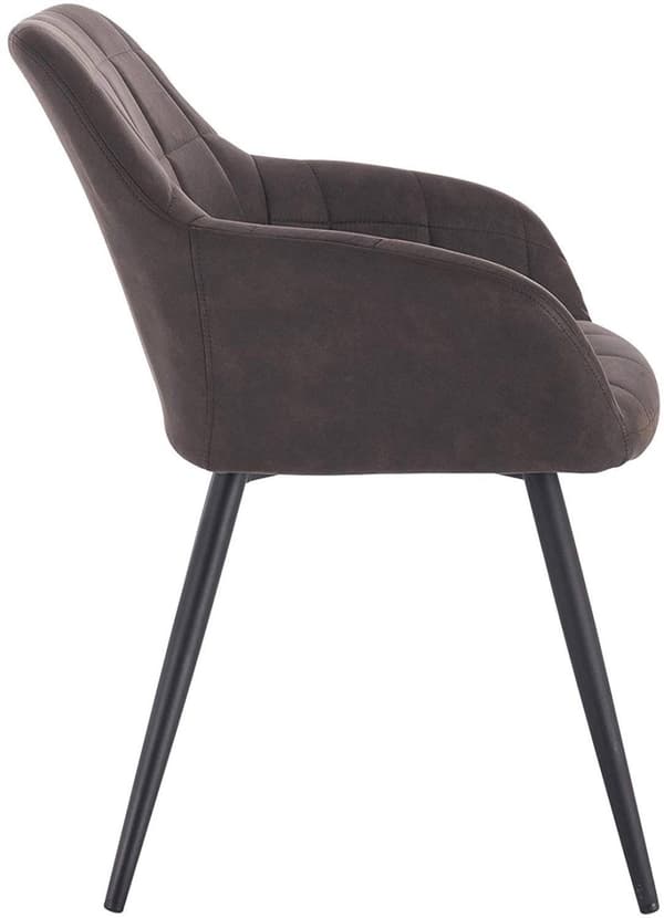 Rootz Modern ruokatuoli - Mukava tuoli - Ergonominen istuin - Tiheä vaahto - Kestävät metallijalat - Liukumattomat lattiasuojat - 49 cm x 43 cm x 81 c