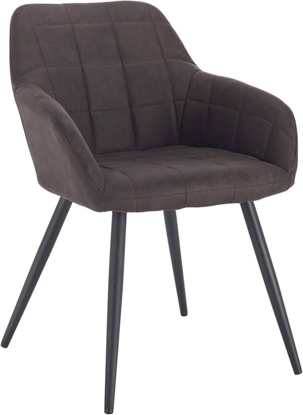 Rootz Modern ruokatuoli - Mukava tuoli - Ergonominen istuin - Tiheä vaahto - Kestävät metallijalat - Liukumattomat lattiasuojat - 49 cm x 43 cm x 81 c
