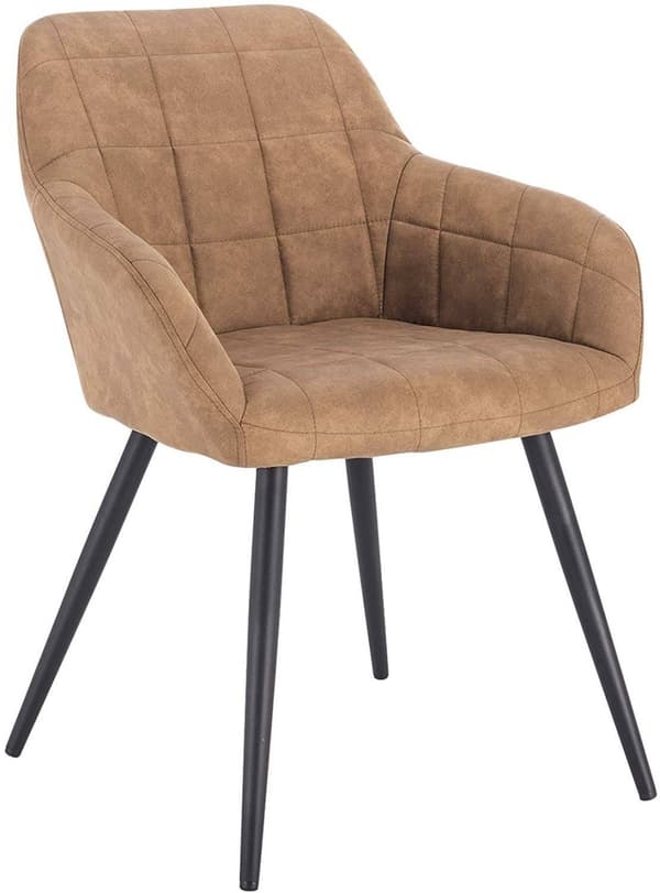 Rootz Modern verhoiltu ruokapöydän tuoli - Mukava tuoli - Tyylikäs istuin - Ergonominen muotoilu, kestävä rakenne, Helppo koota - 49 cm x 43 cm x 81 c