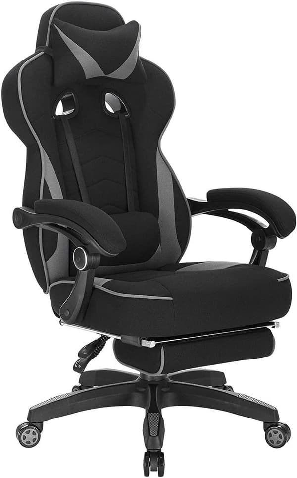 Rootz Gaming Chair - Kontorstol - Computerstol - Justerbar komfort - Åndbart materiale - Ergonomisk støtte - 121cm-128cm x 56cm x 46cm