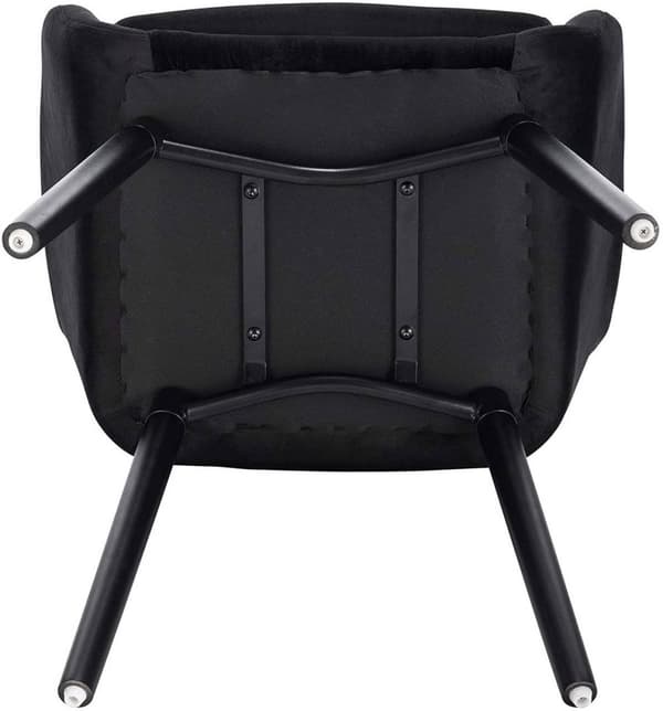 Rootz Ergonomic Velvet Dining Chair - Bekväma sittplatser - Snygg stol - Högdensitetsskum - Svankstöd - Hållbar konstruktion - 81cm x 40cm x 42cm