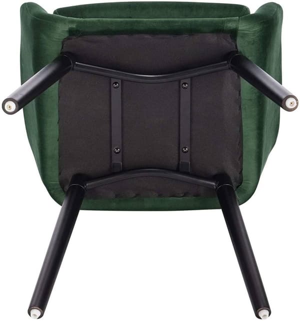 Rootz Ergonomic Velvet -ruokailutuoli - Mukavat istuimet - Tyylikäs nojatuoli - Helppo koota - Kestävä rakenne - 81 cm x 40 cm x 44 cm